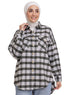 Checkered 6 Pocket Over - Size Shirt - Khotwh
